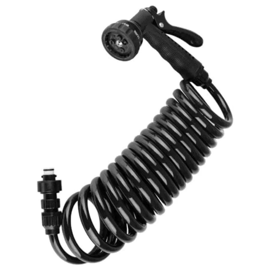 RV Exterior Quick Connect Sprayer with 7 Spray Settings and Coiled Hose Kit-United States / White