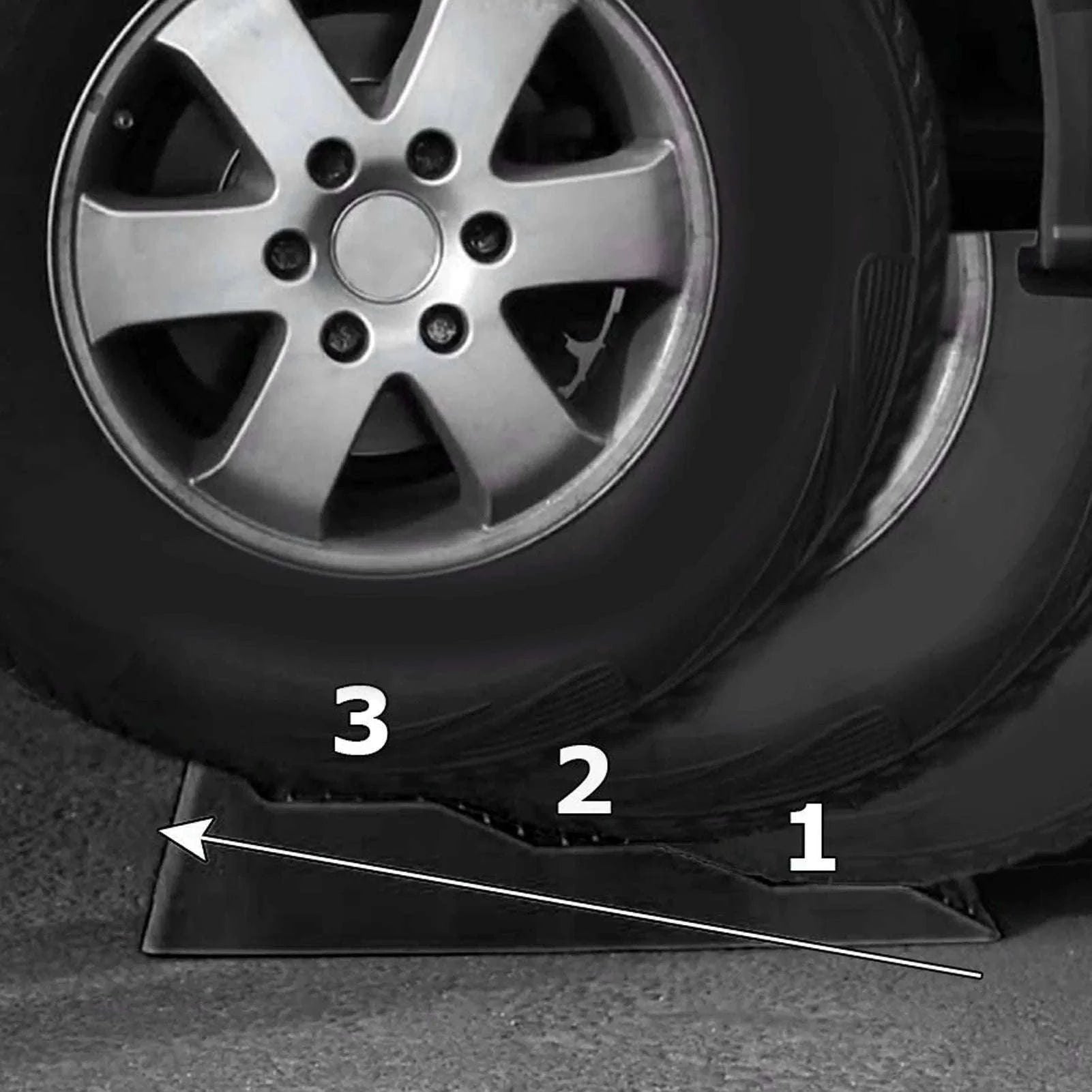 RV Leveling Ramps Blocks 3-Step 11000LBS Load Capacity Wheel Chock for Travel Trailer Camper Truck-black