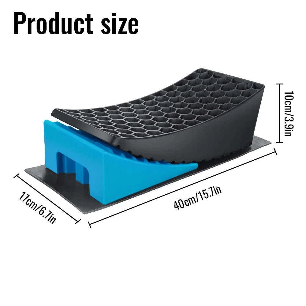 RV Leveling Ramps with Anti-Slip Mats & Storage Bag Set-Blue / france