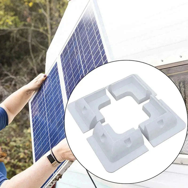RV Solar Mounting Bracket Drill-Free Corner Kit-Black Corner Bracket