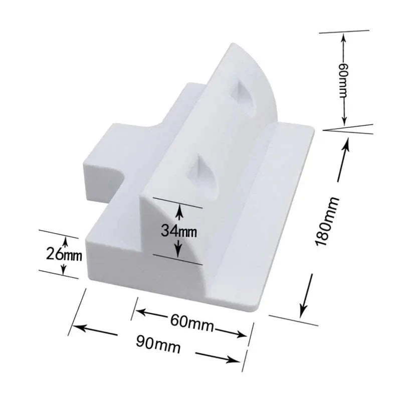 RV Solar Mounting Bracket Drill-Free Corner Kit-Black Corner Bracket