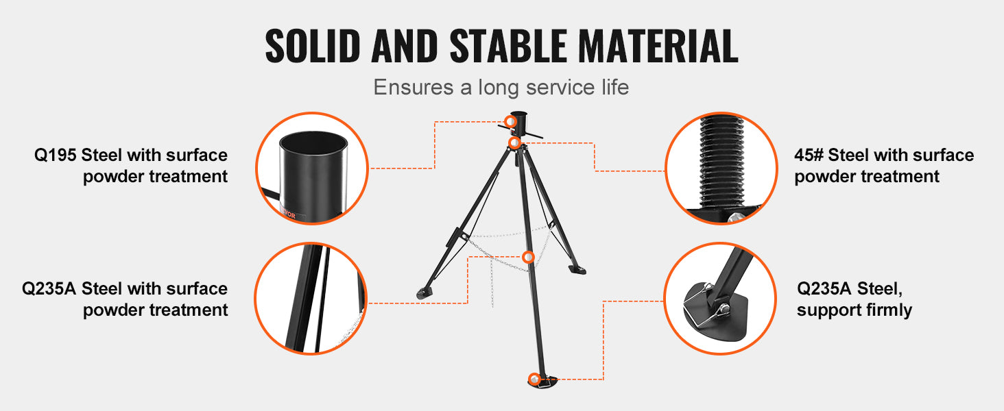 5th Wheel Tripod Stabilizer 5000 lbs Load Capacity