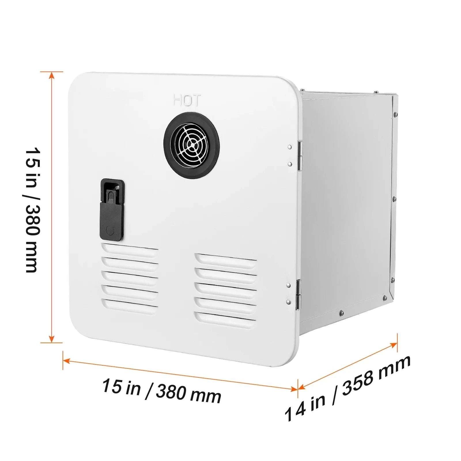 RV Tankless Water Heater 42,000 BTU Instant Hot Water 15x15-White 65000BTU / United States