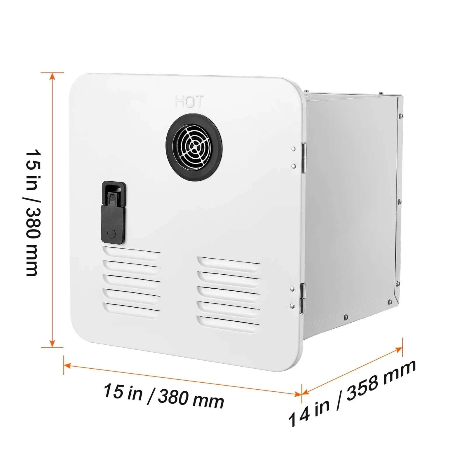 RV Tankless Water Heater 42,000 BTU Instant Hot Water 15x15-White 65000BTU / United States