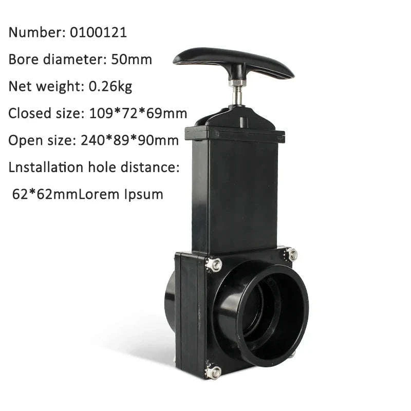 RV Waste Valve for Clean Water and Sewage Tanks-75MM
