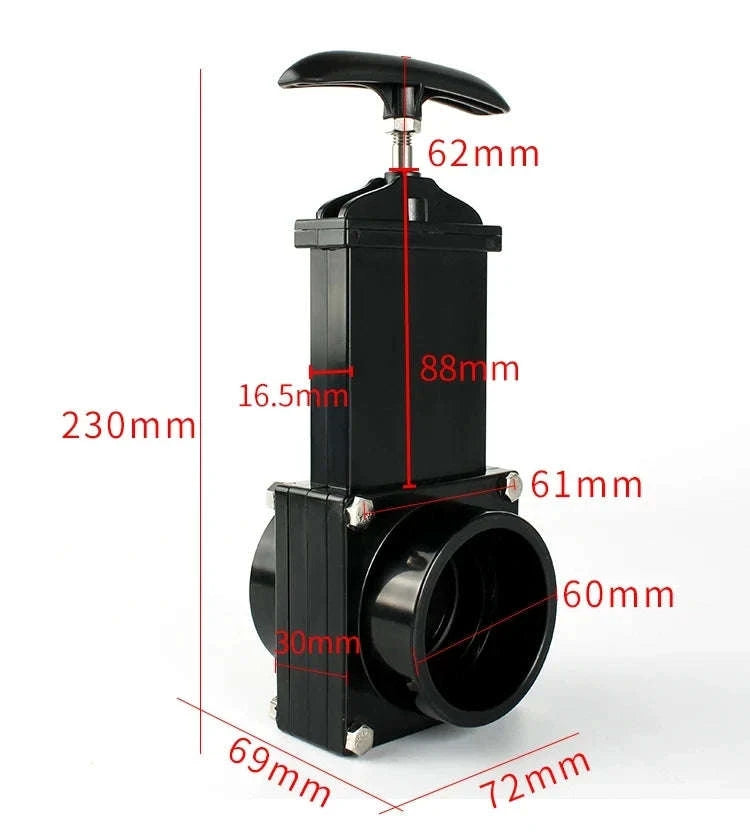 RV Waste Valve for Clean Water and Sewage Tanks-75MM