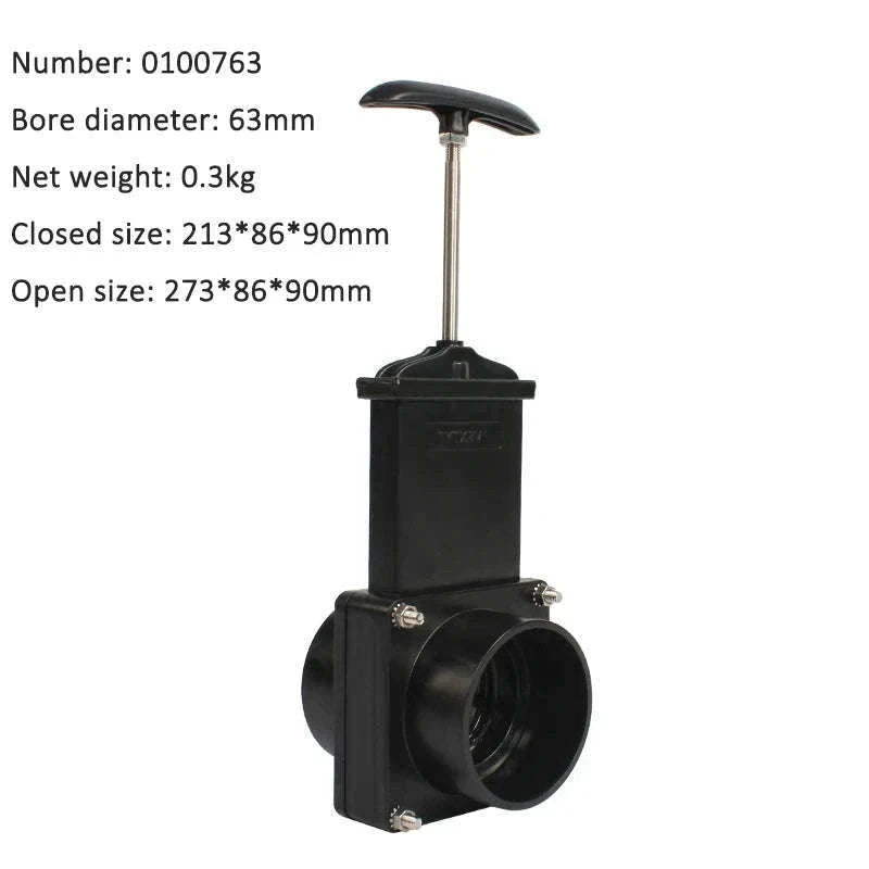 RV Waste Valve for Clean Water and Sewage Tanks-75MM