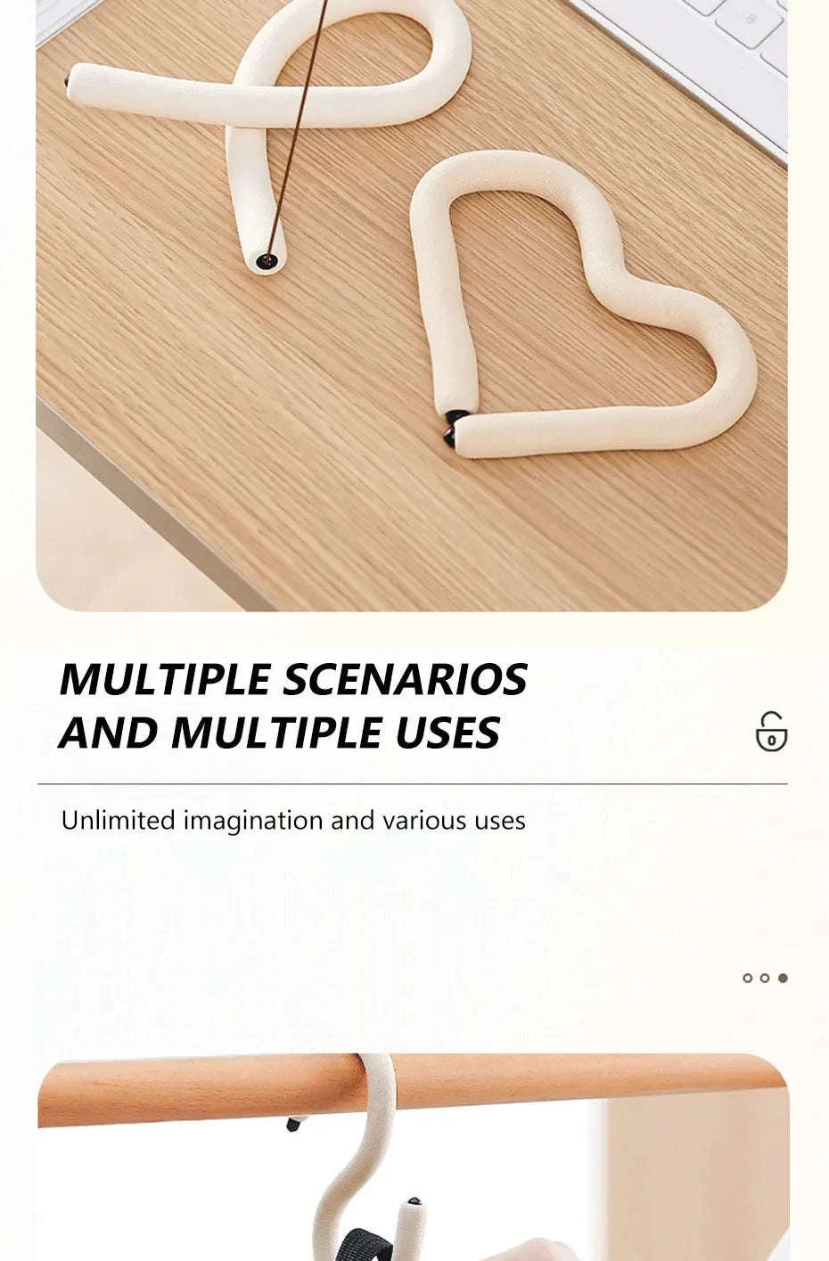 S-Shape Bendable Hook for Hanging Bags-1pc