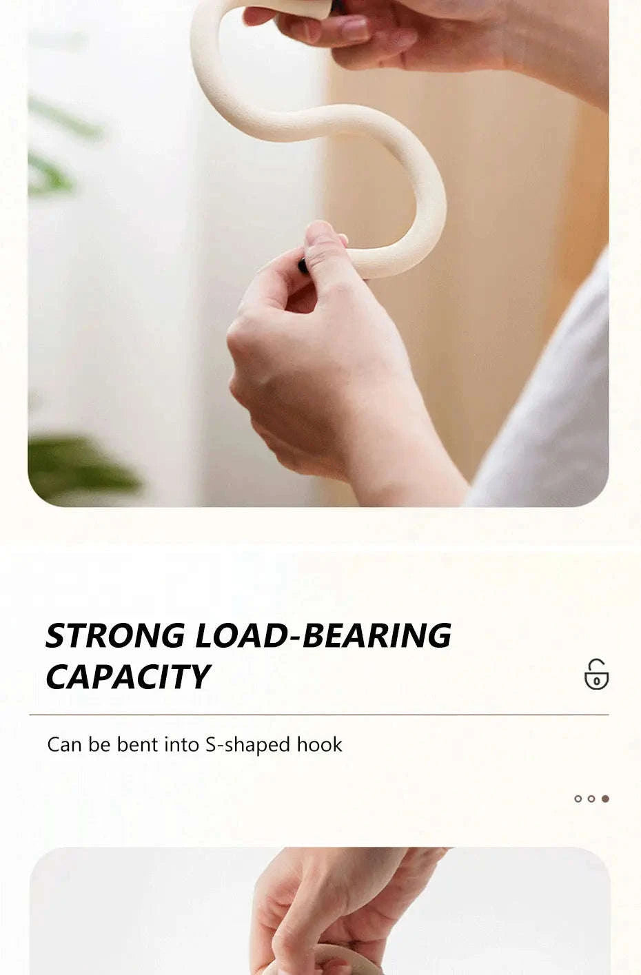 S-Shape Bendable Hook for Hanging Bags-1pc