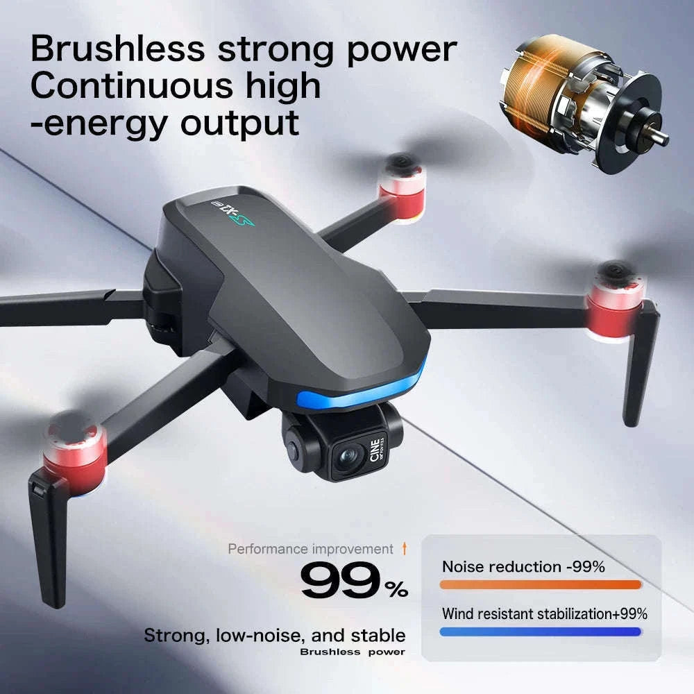 S-X1 MAX GPS Drone with 4K Gimbal Camera and Display Remote-S-X1 Black