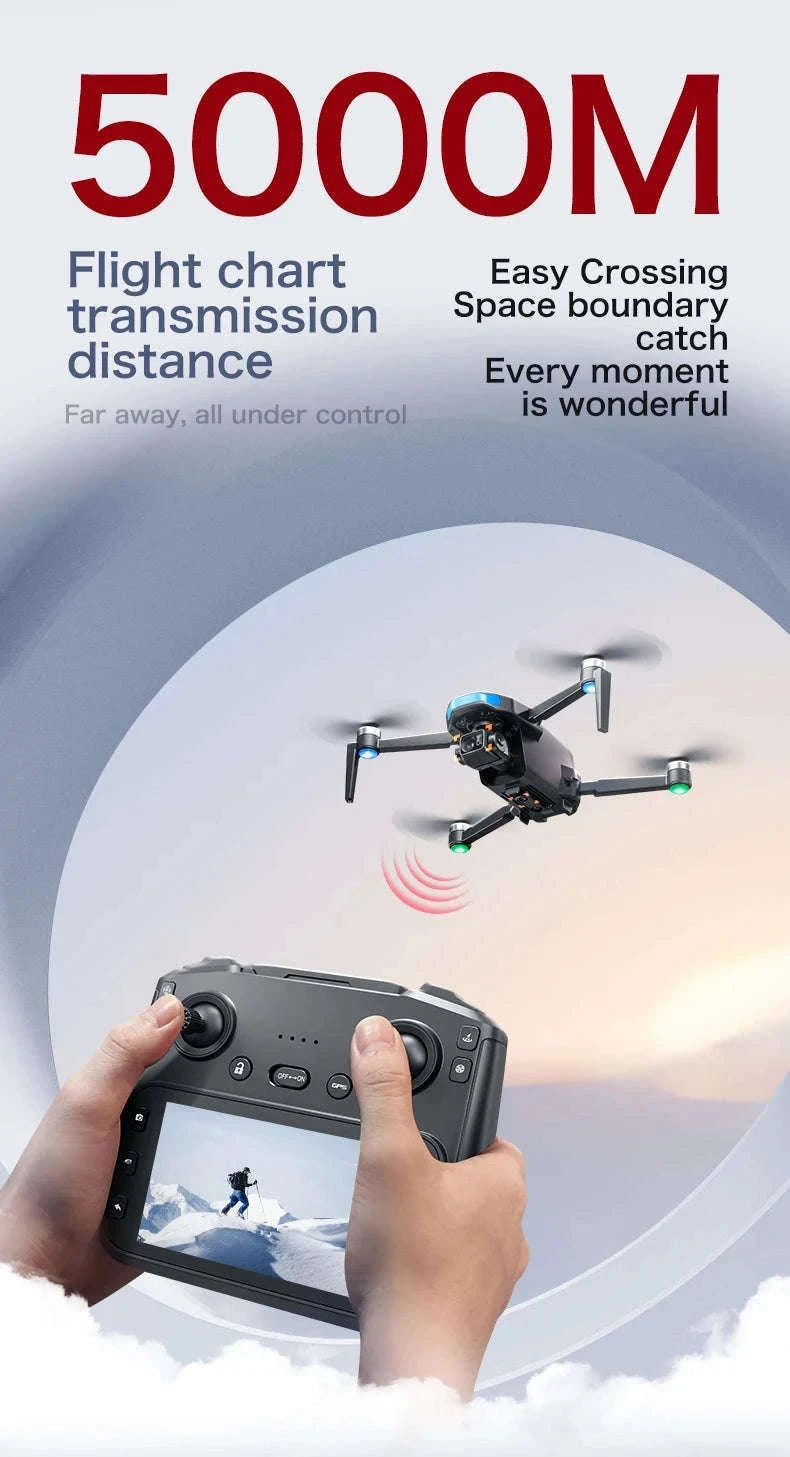 S-X1 MAX GPS Drone with 4K Gimbal Camera and Display Remote-S-X1 Black