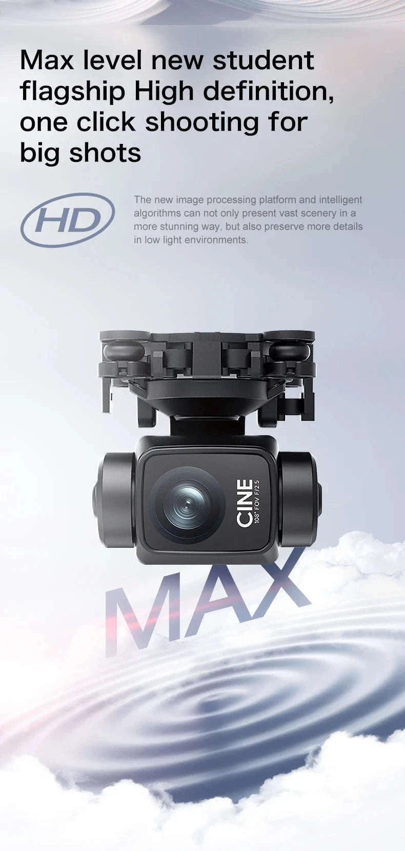 S-X1 MAX GPS Drone with 4K Gimbal Camera and Display Remote-S-X1 Black