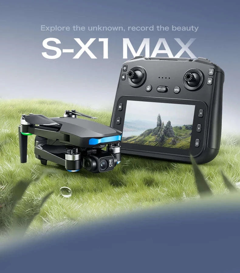 S-X1 MAX Professional GPS Drone with 4K Gimbal Camera-S-X1 Black