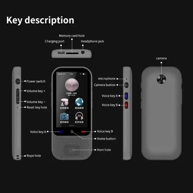 S80 Pro AI Language Translator with 138 Languages and Photo Translation-S80Pro