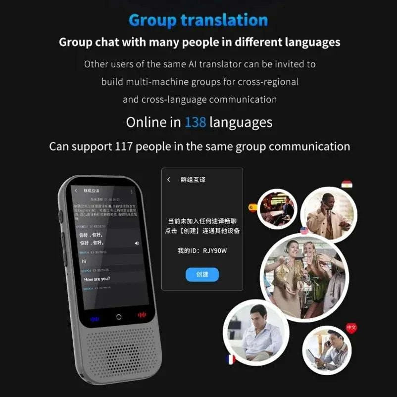 S80 Pro AI Language Translator with 138 Languages and Photo Translation-S80Pro