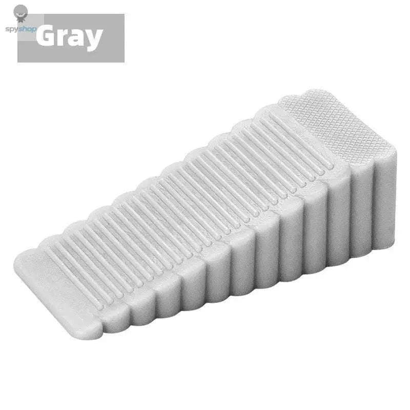 Safety Silicone Door Stopper – Secure, Non‑Slip, Modern Design-Gray / 9.5x4.0x2.7cm