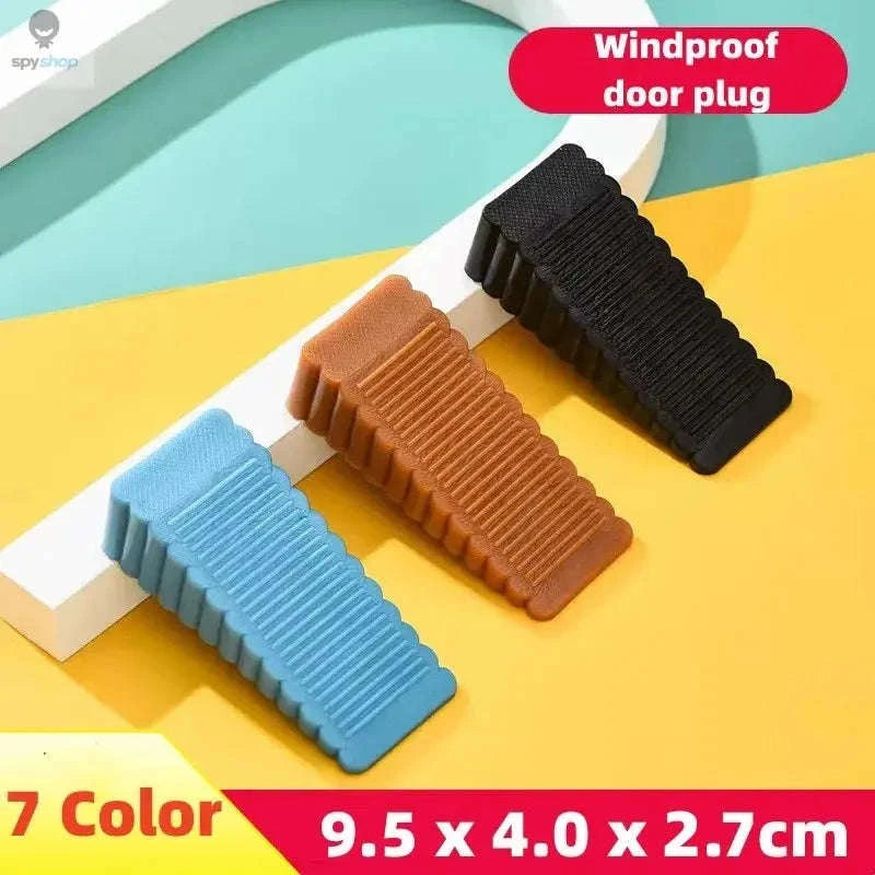 Safety Silicone Door Stopper – Secure, Non‑Slip, Modern Design-Gray / 9.5x4.0x2.7cm