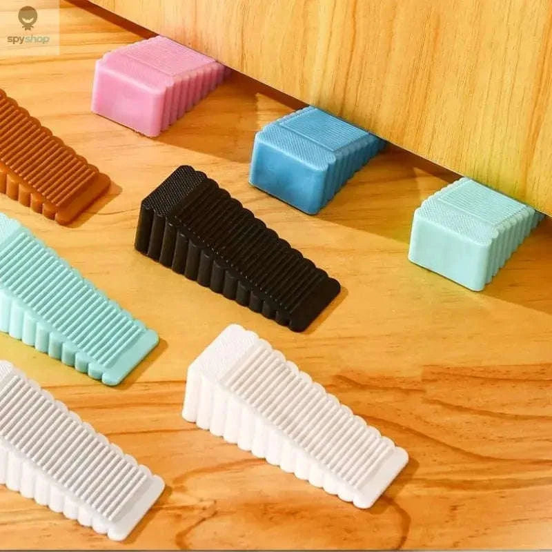 Safety Silicone Door Stopper – Secure, Non‑Slip, Modern Design-Gray / 9.5x4.0x2.7cm