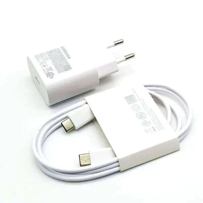 Samsung 25W PD Charger with 1m USB-C Cable-Black-Cable Only