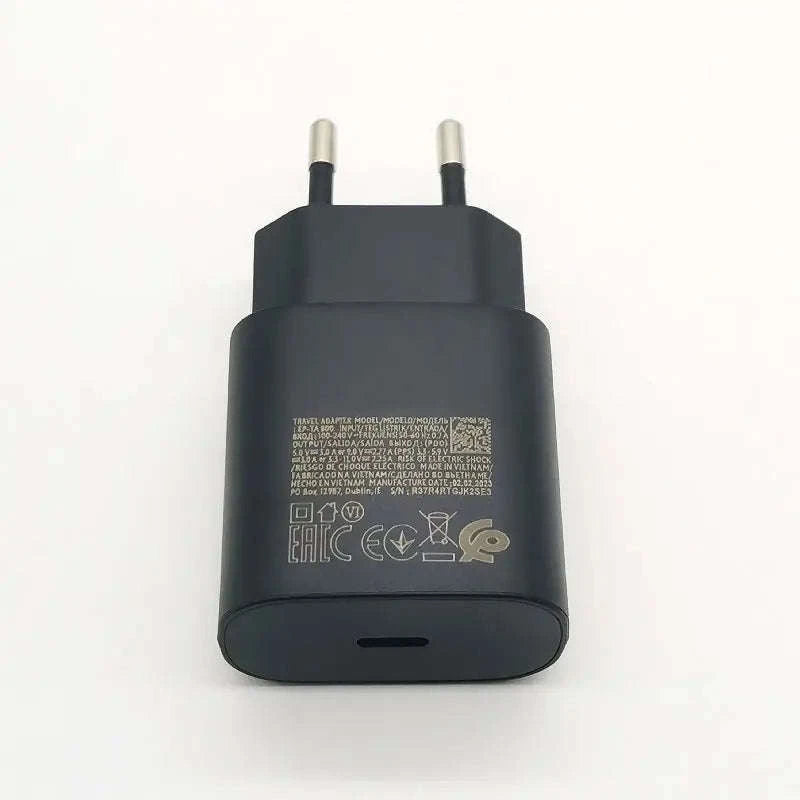 Samsung 25W PD Charger with 1m USB-C Cable-Black-Cable Only