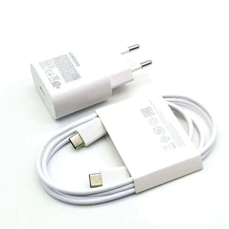 Samsung 25W PD Charger with 1m USB-C Cable-Black-Cable Only