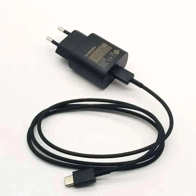 Samsung 25W PD Charger with 1m USB-C Cable-Black-Cable Only