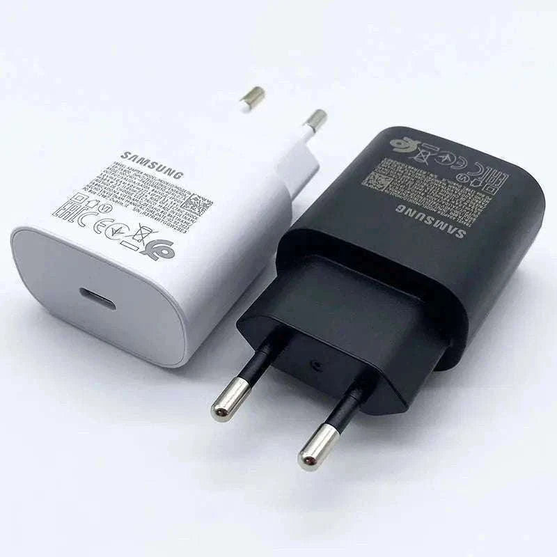 Samsung 25W Super Fast Charger with USB-C Cable-Type C Cable Only