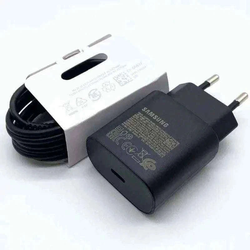 Samsung 25W Super Fast Charger with USB-C Cable-Type C Cable Only