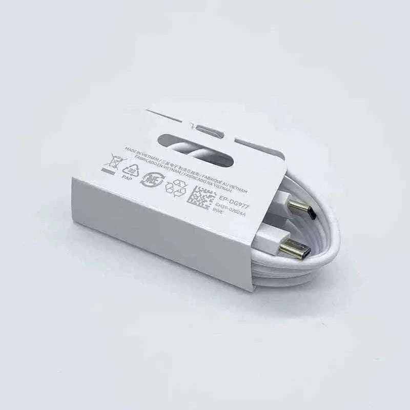 Samsung 25W Super Fast Charger with USB-C Cable-Type C Cable Only