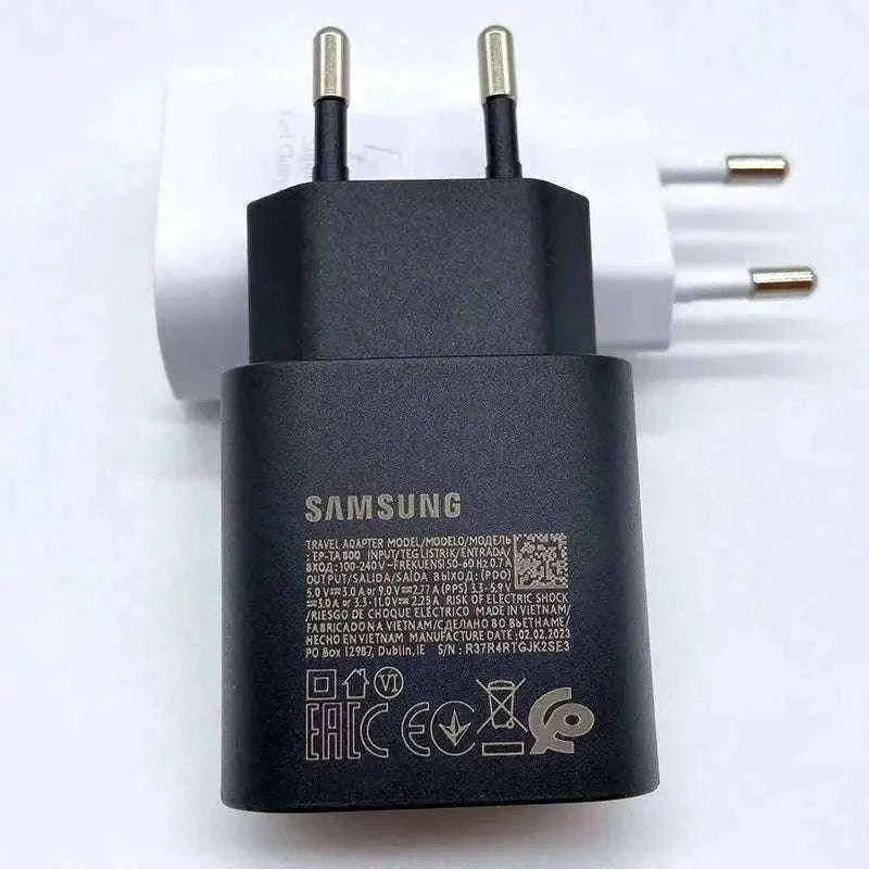 Samsung 25W Super Fast Charger with USB-C Cable-Type C Cable Only