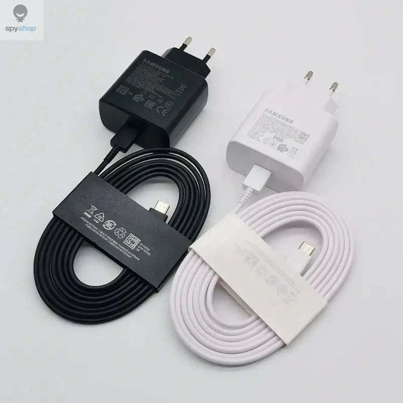 Samsung 45W Super Fast Charger – 45W PD PPS USB‑C Charger with Cable-Black-Add 1.8M Cable