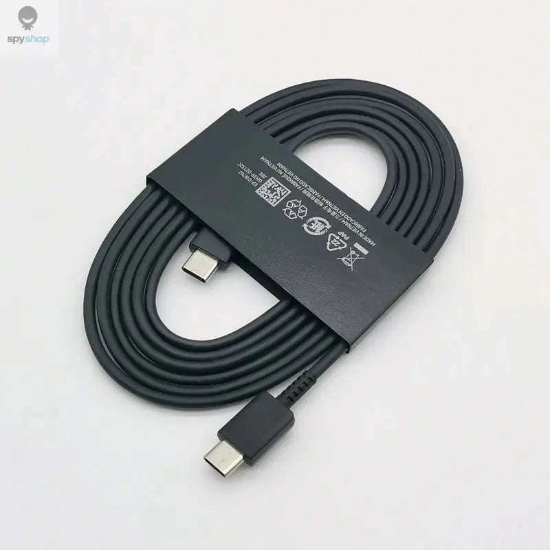 Samsung 45W Super Fast Charger – 45W PD PPS USB‑C Charger with Cable-Black-Add 1.8M Cable