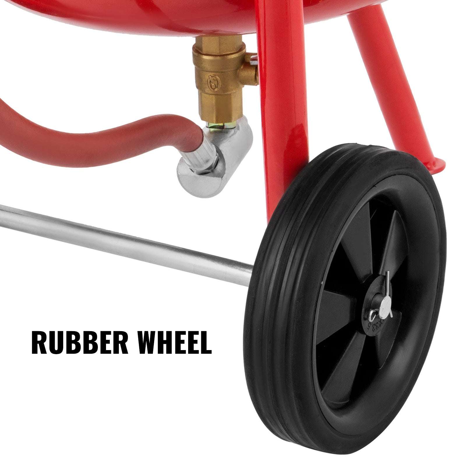 Bærbar 10 Gallon Sandblæser 125 PSI Trykblæsningssæt