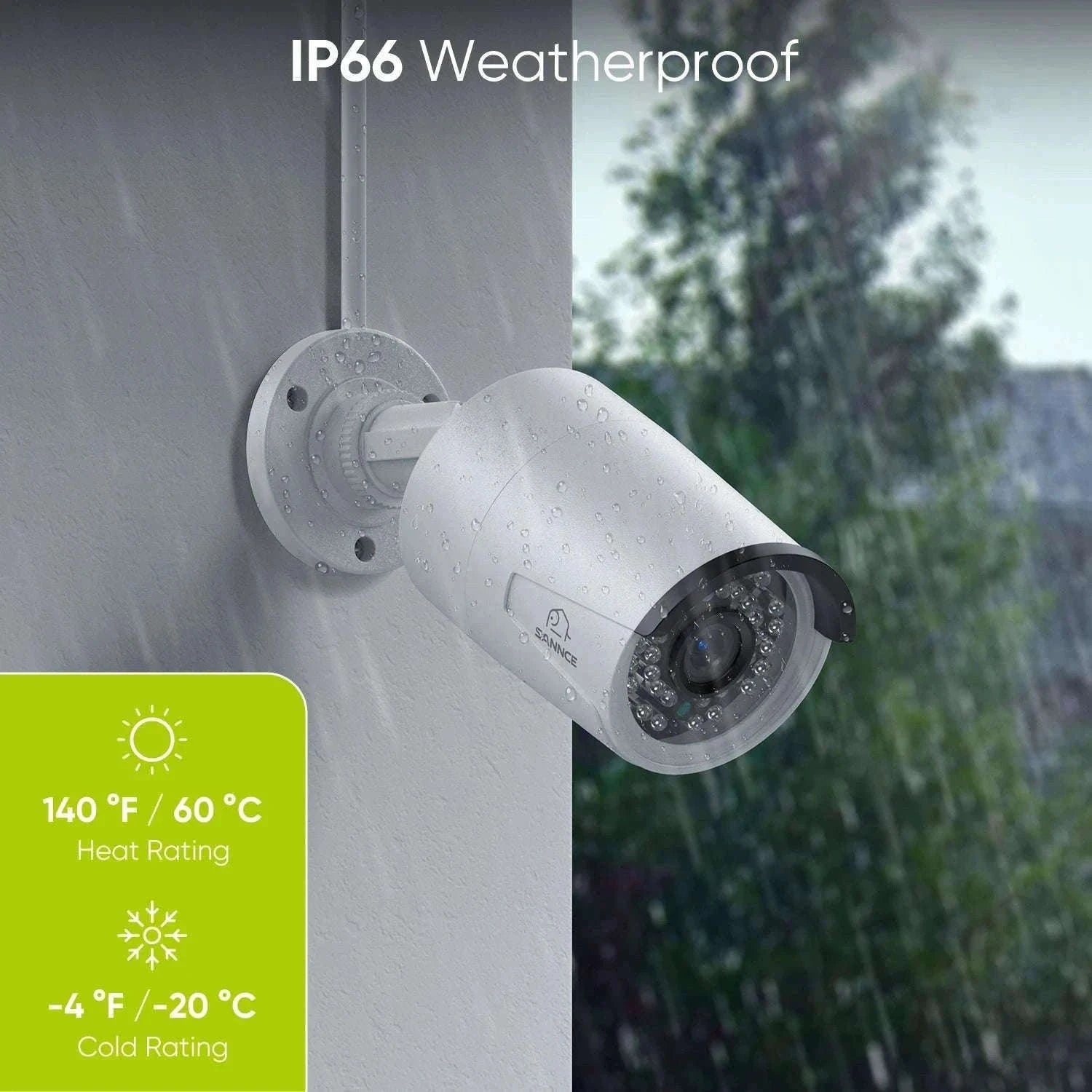 SANNCE 4K 8MP PoE IP Security Camera 2-Pack, Weatherproof-CZECH REPUBLIC