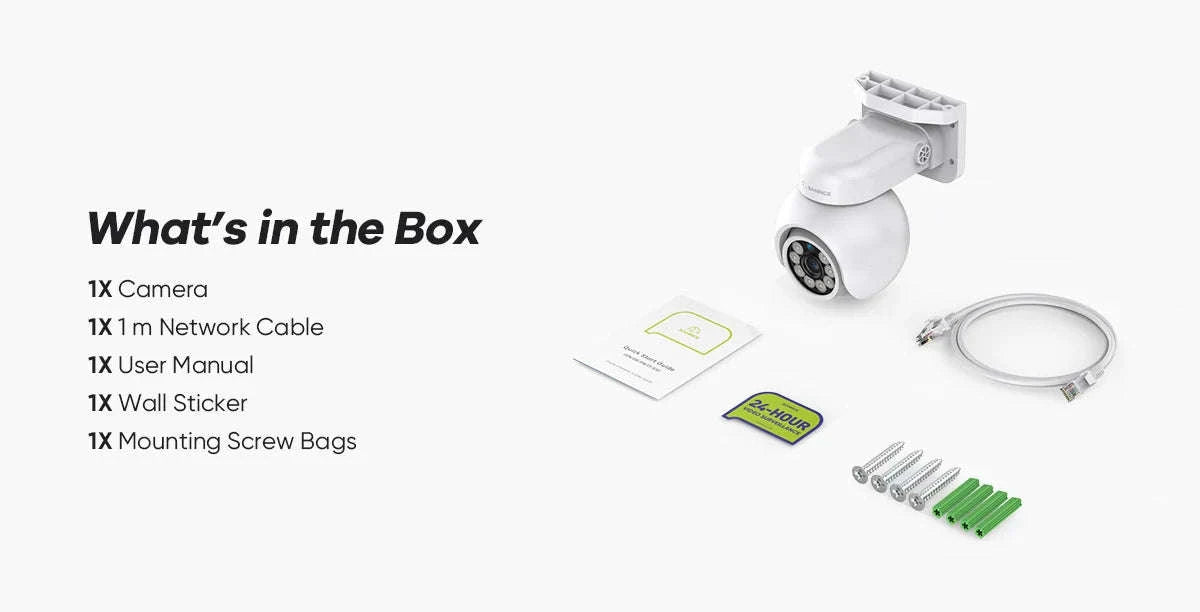 SANNCE 4K PoE Security Camera with Audio, Night Vision, IP66-1Pc Camera / spain