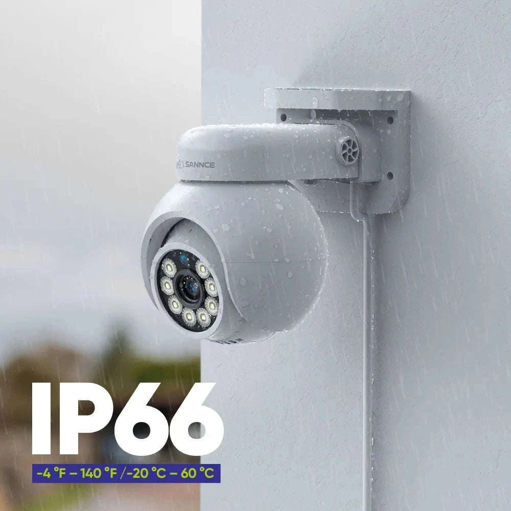 SANNCE 4K PoE Security Camera with Audio, Night Vision, IP66-1Pc Camera / spain