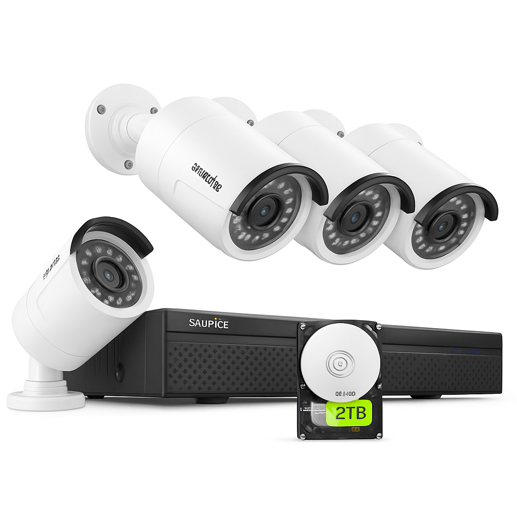SANNCE 5MP PoE Security Camera System with 8CH NVR