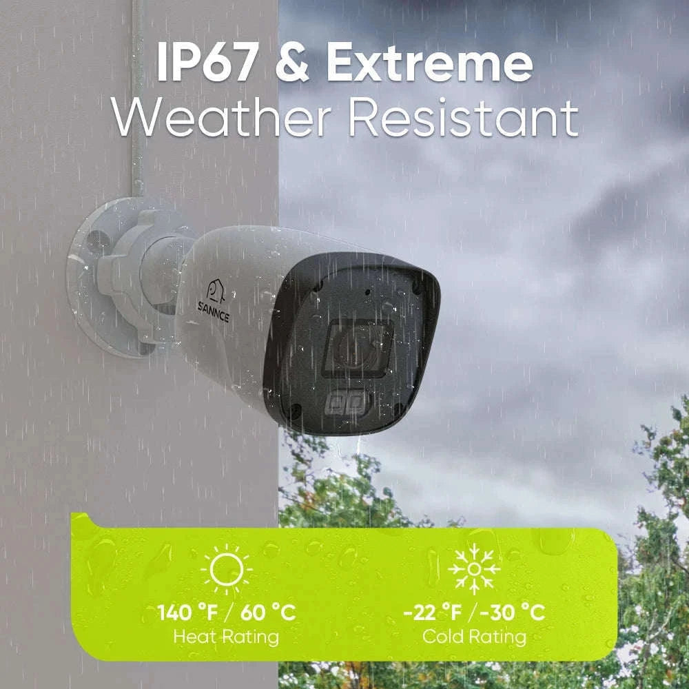 SANNCE 8CH NVR 3MP 4-Camera PoE Security System-United States / 4T