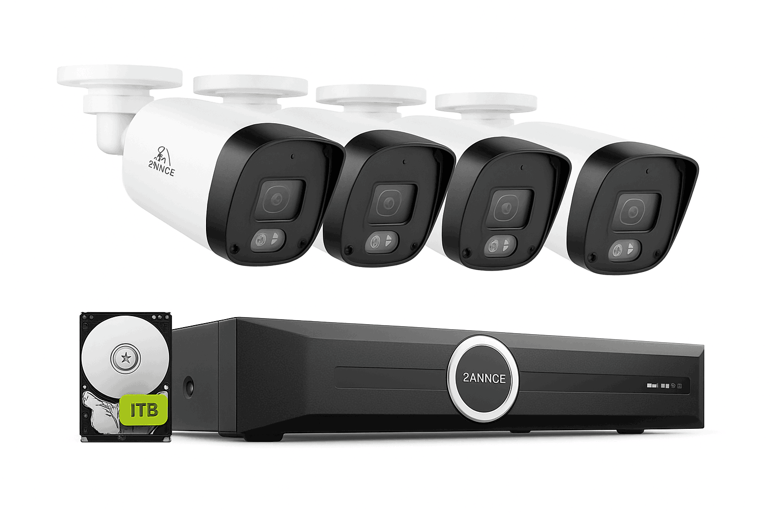 SANNCE 8CH NVR 3MP 4-Camera PoE Security System-United States / 4T