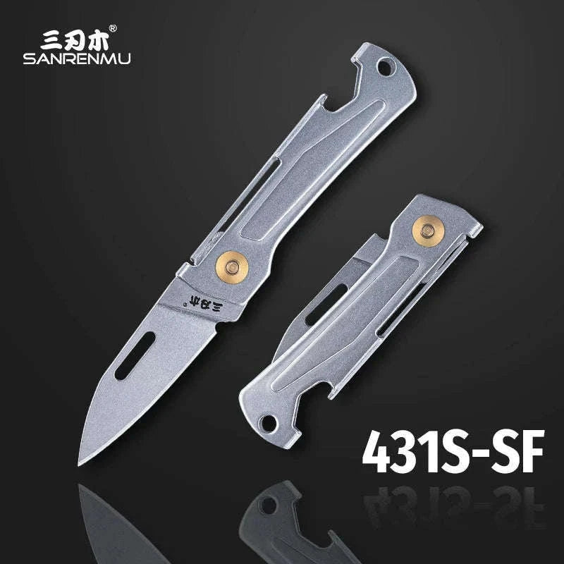 SANRENMU 431S Folding Pocket Knife for Everyday Carry-431S-SF