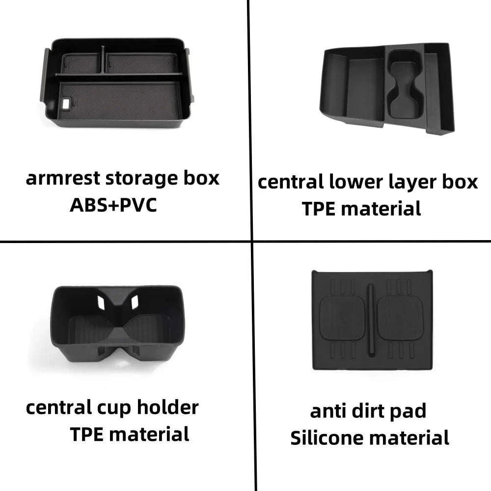 Santa Fe 2024-2026 Armrest Box Storage Organizer-central lower box