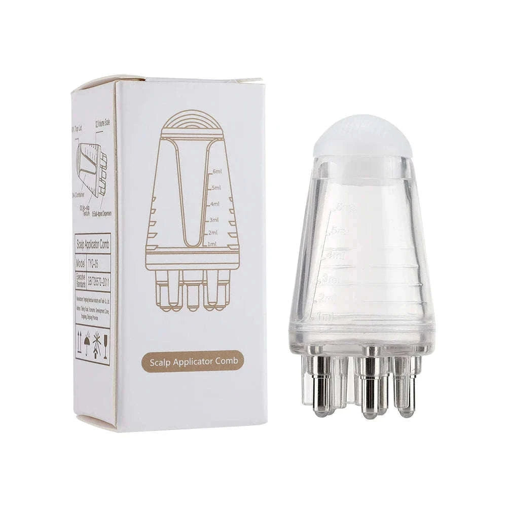 Scalp Applicator Hair Regrowth & Styling Comb-WHITE