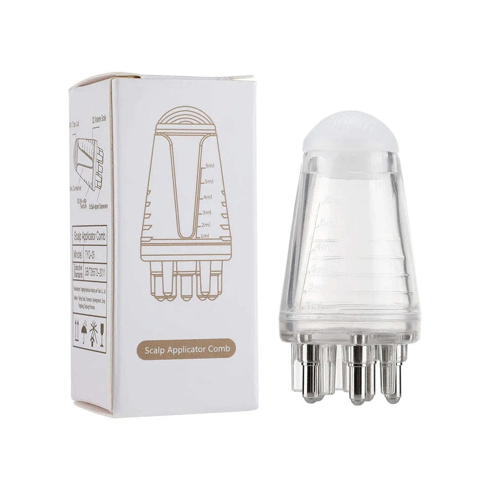 Scalp Applicator Hair Regrowth & Styling Comb-WHITE