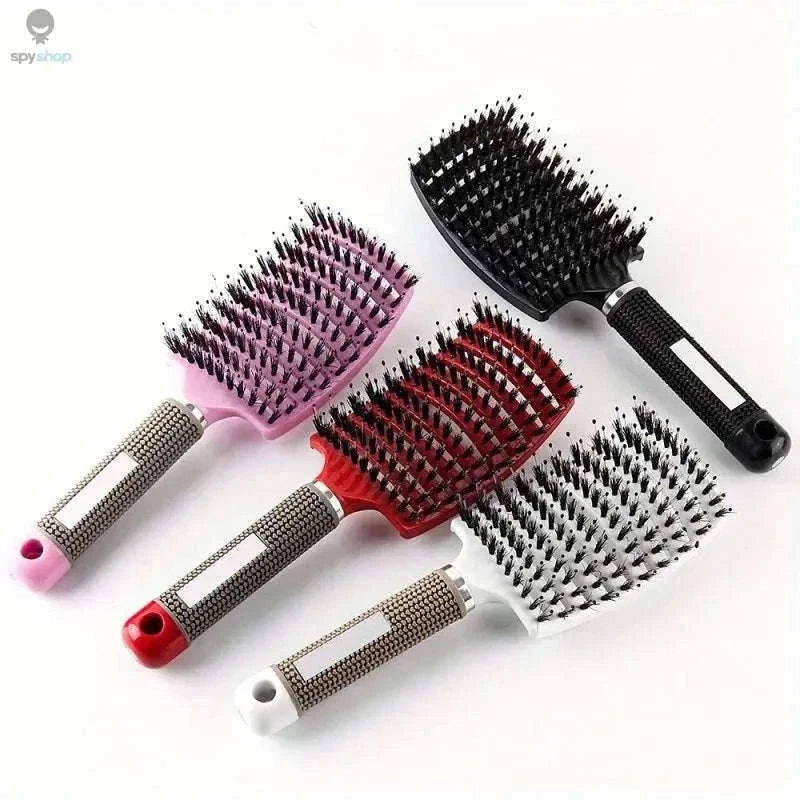 Scalp Massage Hair Brush for Gentle Detangling and Shine-All Blue