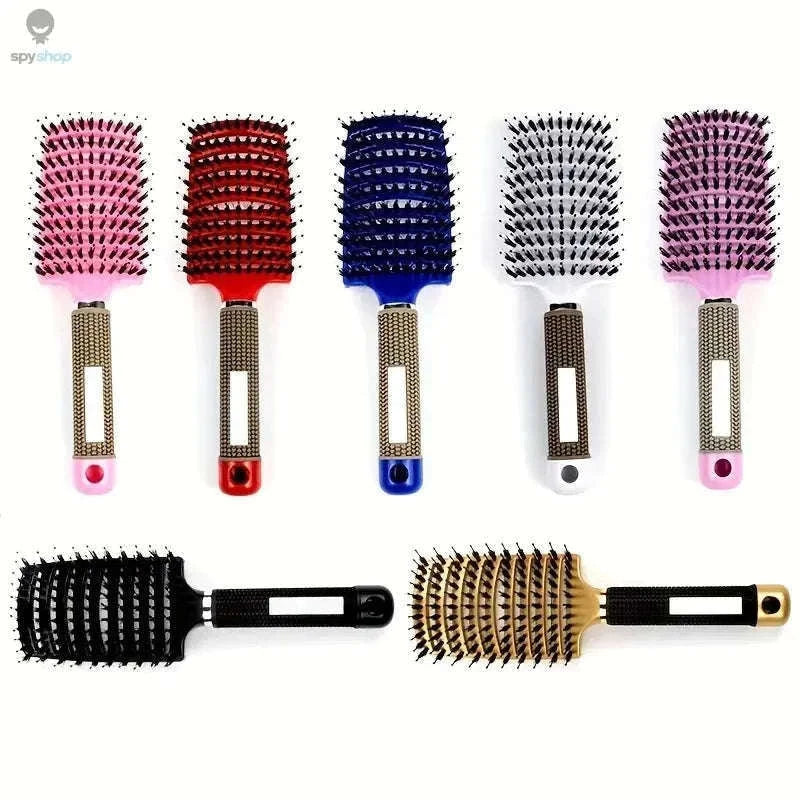 Scalp Massage Hair Brush for Gentle Detangling and Shine-All Blue