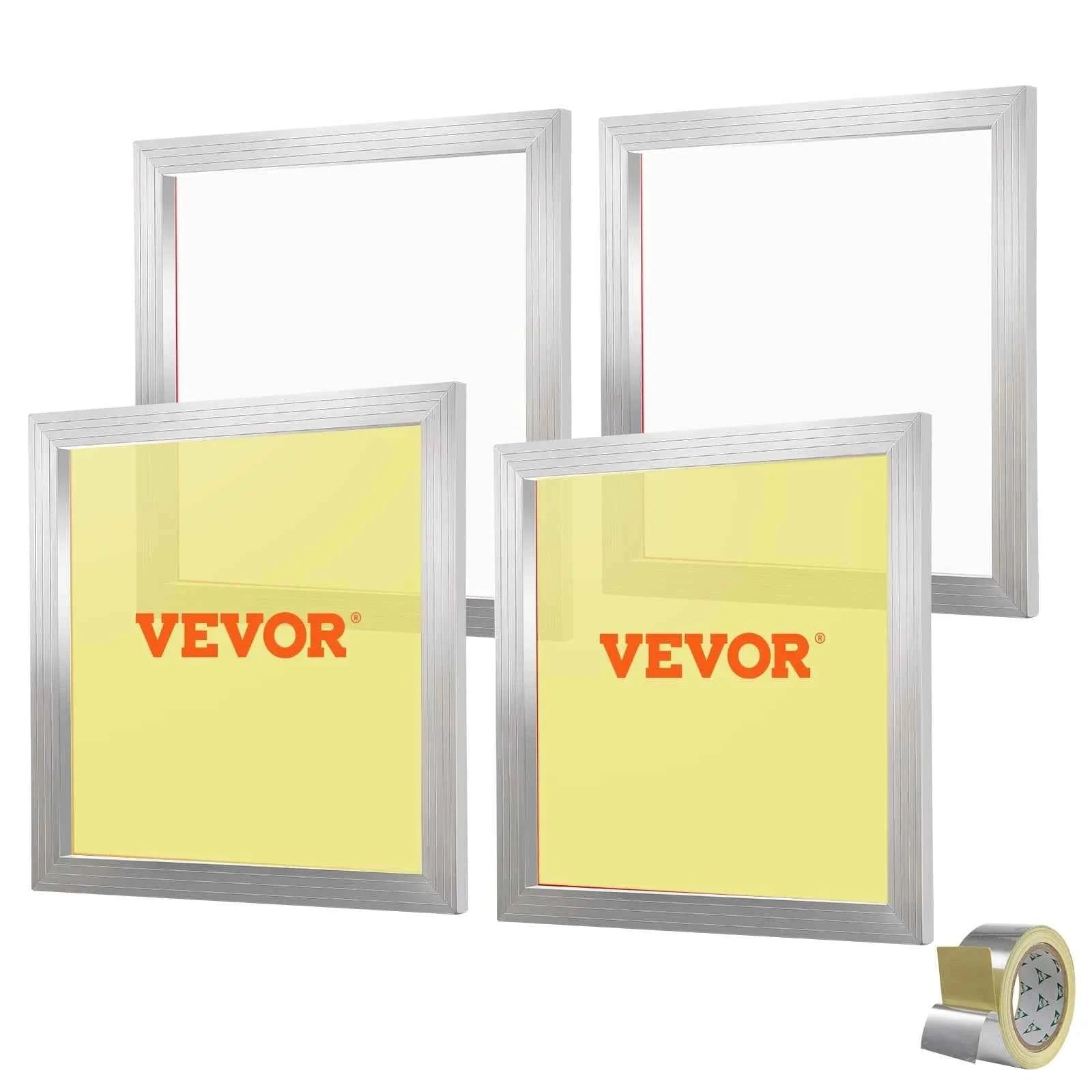 Screen Printing Kit 4 Pieces 20x20 in Aluminum Frames with 110 Mesh-4pcs 20x20 in / United States