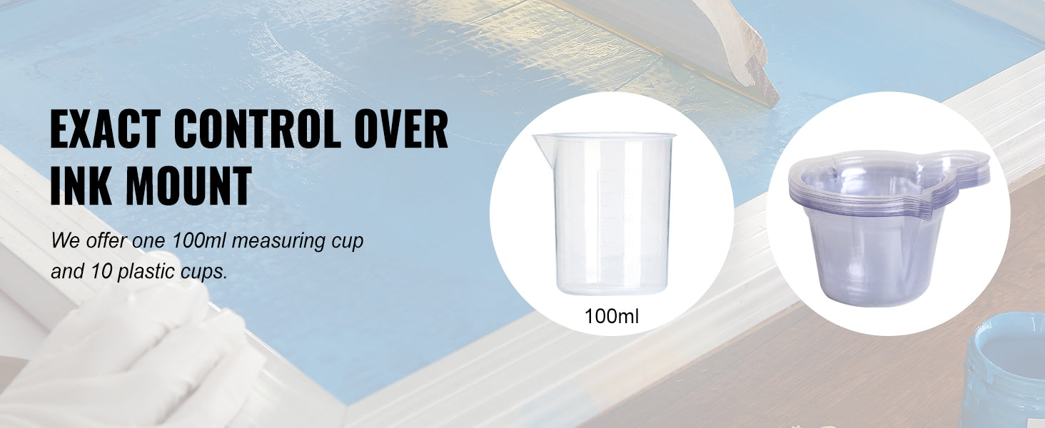 SucceBuy Screen Printing Kit with Aluminum Frames and Mesh