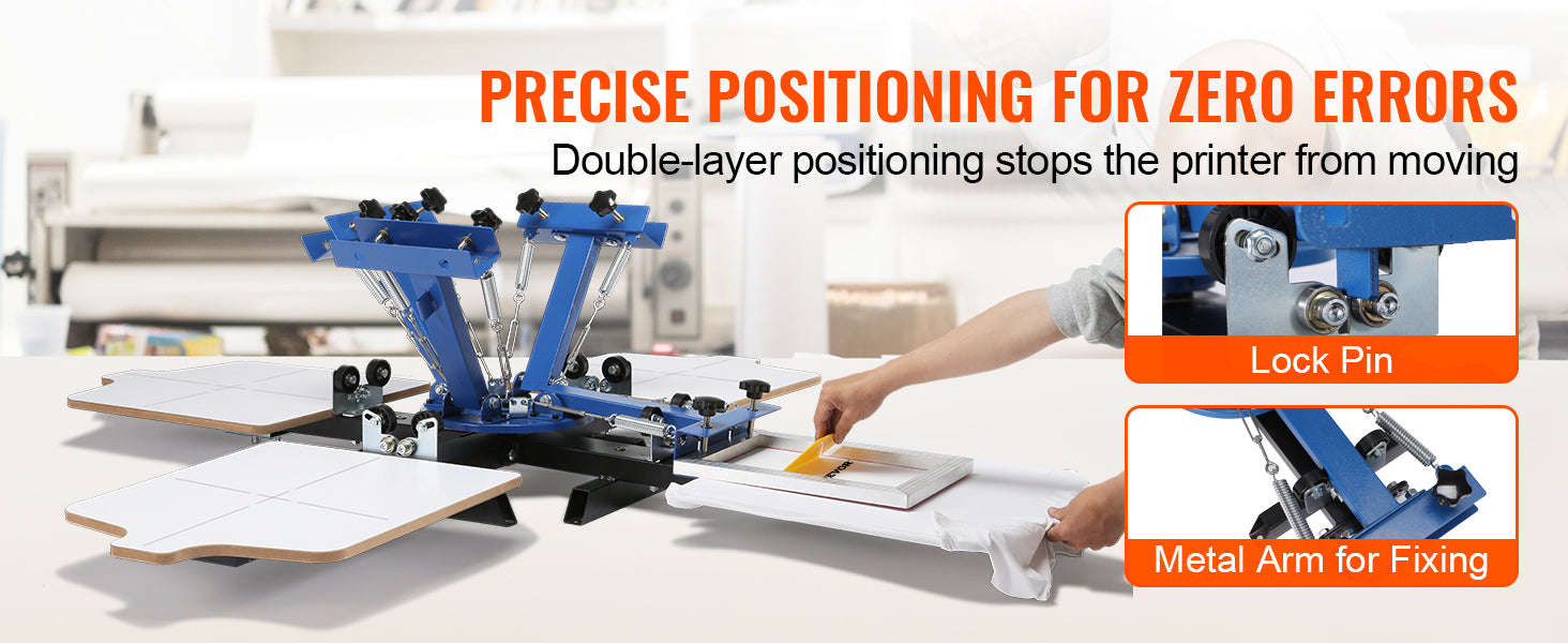 Screen Printing Machine 360° Rotatable 54 x 45 cm Single Color Single Station-1 Color 1 Station / United States