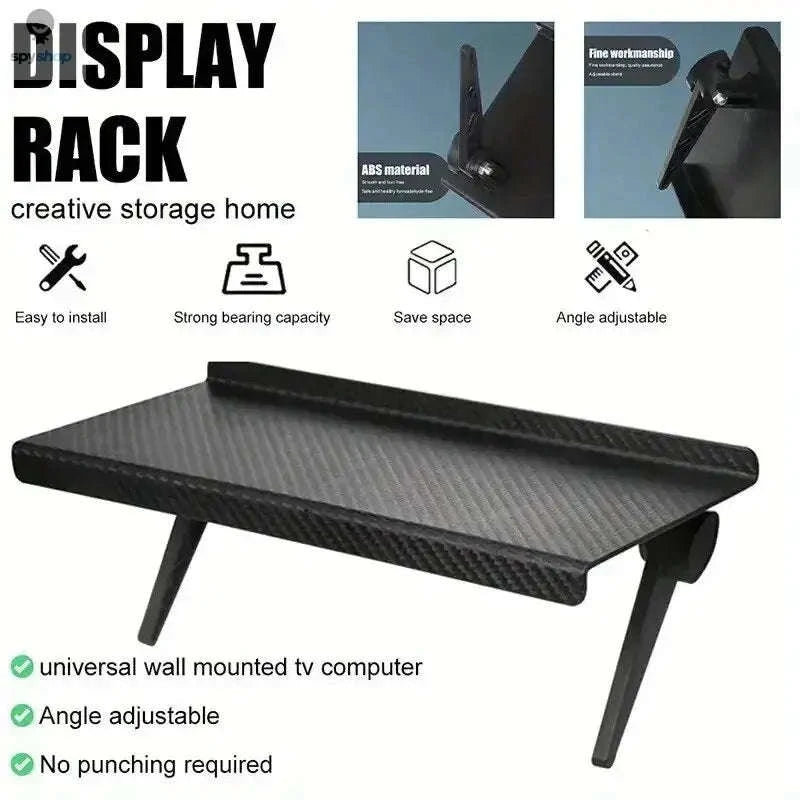 Screen Storage Rack – Space‑Saving Shelf for TV and Computer Setups-large 26x11.5cm