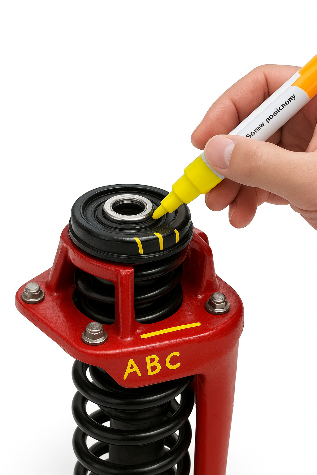 Marker per posizionamento vite impermeabile, penna per marcatura permanente ad asciugatura rapida per moto, auto, manutenzione meccanica, assemblaggio